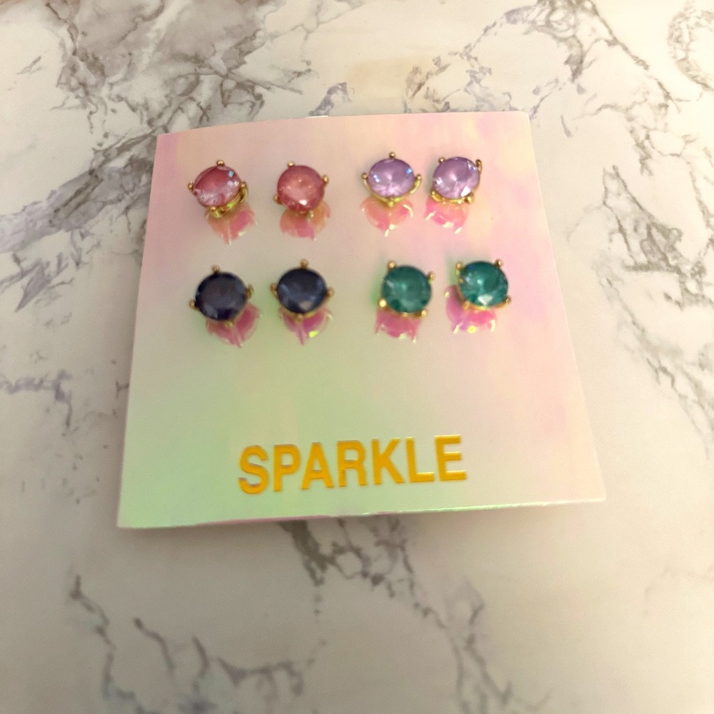 Large stud earrings